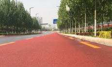 高速公路 彩色陶瓷颗粒防滑路面 改色喷涂 施工流程是什么