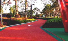 休闲步道聚合物防滑路面全包价（含材料+施工）