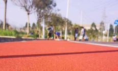 小区内道路彩色陶瓷颗粒防滑路面抗压强度如何 防滑性好不好